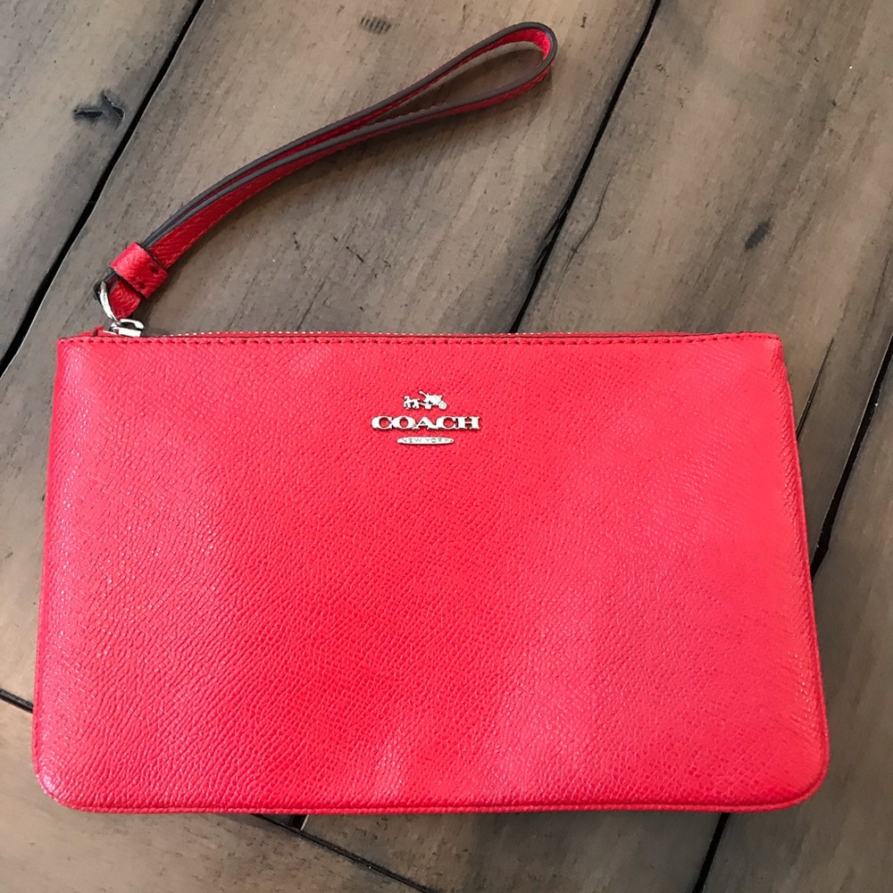 Coach Red Wristlet